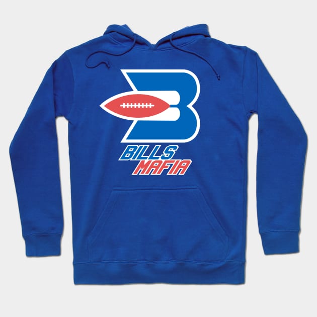 Bills Mafia Braves Logo Hoodie by Carl Cordes